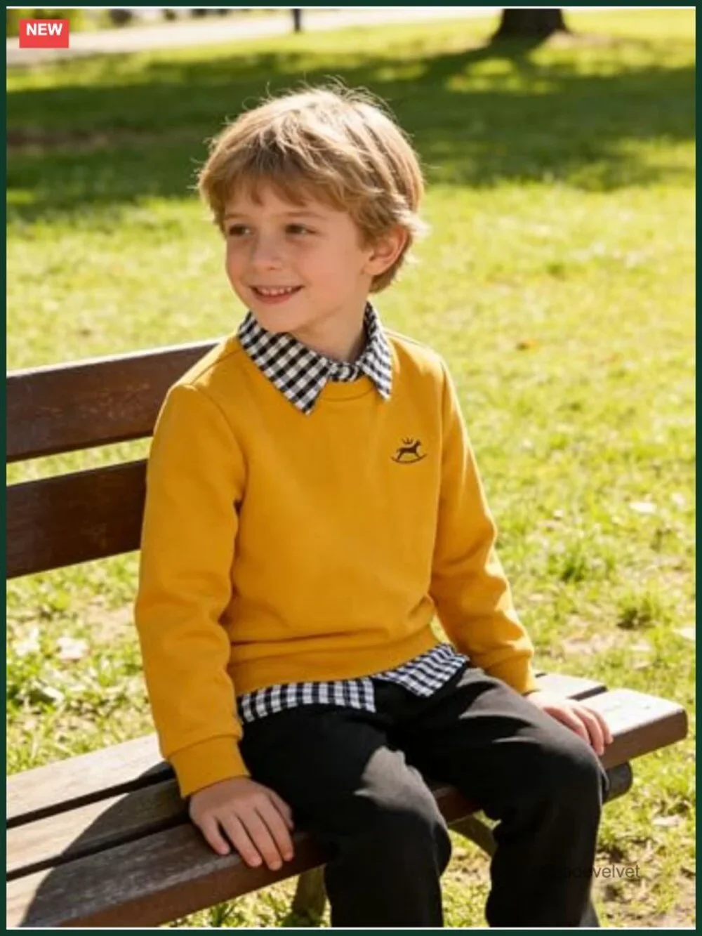 Toddler Boy 2-Piece Long Sleeve Sweatshirt Top and Pants Winter Outfit Set